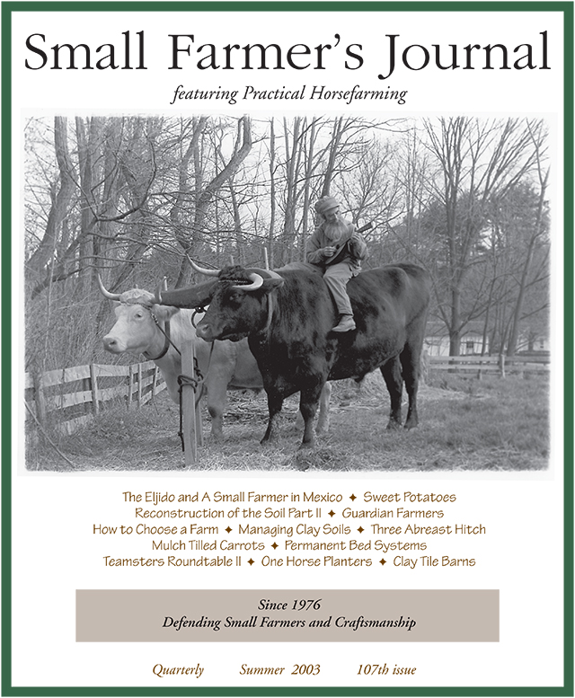Small Farmer's Journal Volume 27 Number 3