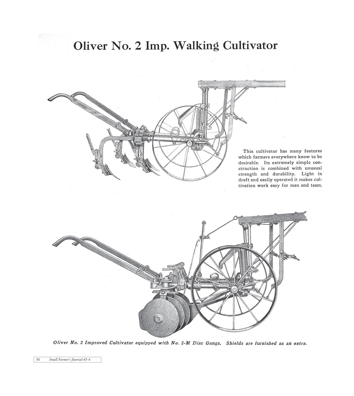 Oliver No 2 Improved Walking Cultivator